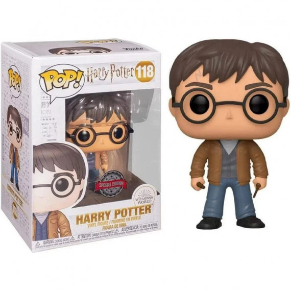 Funko POP Harry Potter con dos varitas 118 Exclusivo