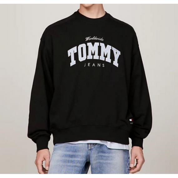 Sudadera TOMMY JEANS Varsity Negra