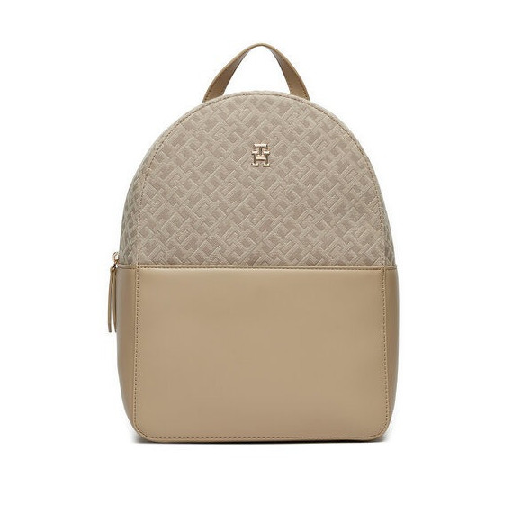 Th Jacquard Backpack Beige  TOMMY HILFIGER