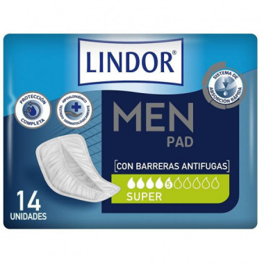 Lindor Men Pad Super 5 Gotas 14 Unids  HARTMANN