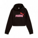 Sudadera con Capucha Essentials Logo Cropped Kids  PUMA