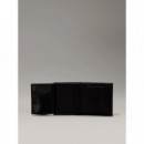 Ck Smooth Trifold 6CC W/coin Ck Black  CALVIN KLEIN