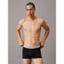 Tripack Low Rise Trunk B- Blk, Hemisphere Bl,  CALVIN KLEIN