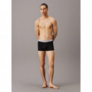 Tripack Low Rise Trunk B- Blk, Hemisphere Bl,  CALVIN KLEIN