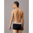 Tripack Low Rise Trunk B- Blk, Hemisphere Bl,  CALVIN KLEIN