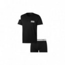 JACK AND JONES 12180190BLACK Camiseta + Boxer Jack Jones Jacsustainable Giftbox