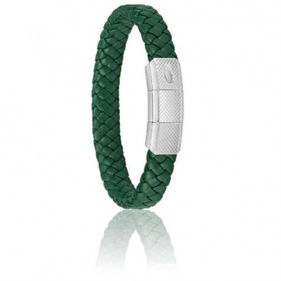 2040284 Bisuteria Lacoste Hombre Rokel Piel Verde