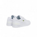 43SMA002321G Zapatillas LACOSTE Hombre Men's LACOSTE T-clip Leather And Synthetic Sneakers