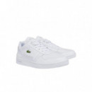 43SMA002321G Zapatillas LACOSTE Hombre Men's LACOSTE T-clip Leather And Synthetic Sneakers