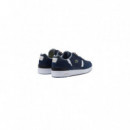 44SMA0034092 Zapatillas LACOSTE  Men's T-clip Leather And Suede Sneakers