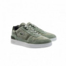 44SMA0082AAK Zapatillas LACOSTE 44SMA0082 - Men's T-clip Leather Earth Tone Pack Sneakers