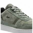 44SMA0082AAK Zapatillas LACOSTE 44SMA0082 - Men's T-clip Leather Earth Tone Pack Sneakers