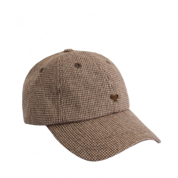 129642 Gorras SILBON Hombre Pata de Gallo Marron