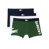 5H1803P52 Calzoncillos LACOSTE Hombre 3 Packs Trunk