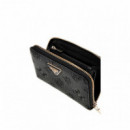 GUESS Monedero Cresidia Negro SWPG93 49140-BLA