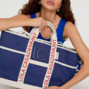 Bolso Shopper Canvas con Asas de Contraste  LOLA CASADEMUNT