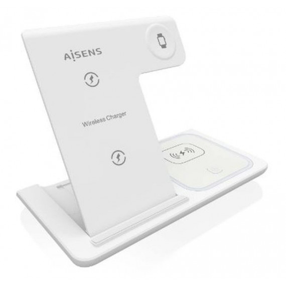 AISENS Base de Carga Inalambrica 3 en 1 15W Blanca