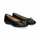 Bailarina Lazo Piel Negro  FITFLOP