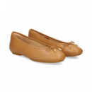 Bailarina Lazo Piel Beige  FITFLOP