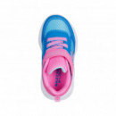 Playeras de Luces SKECHERS Rosa Azul