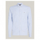 Camisa Classic Poplin Stripe Sf Shirt  TOMMY HILFIGER