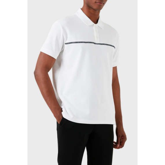 Polo TOMMY JEANS Blanco Banda Horizontal