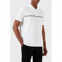 Polo TOMMY JEANS Blanco Banda Horizontal