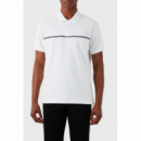 Polo TOMMY JEANS Blanco Banda Horizontal