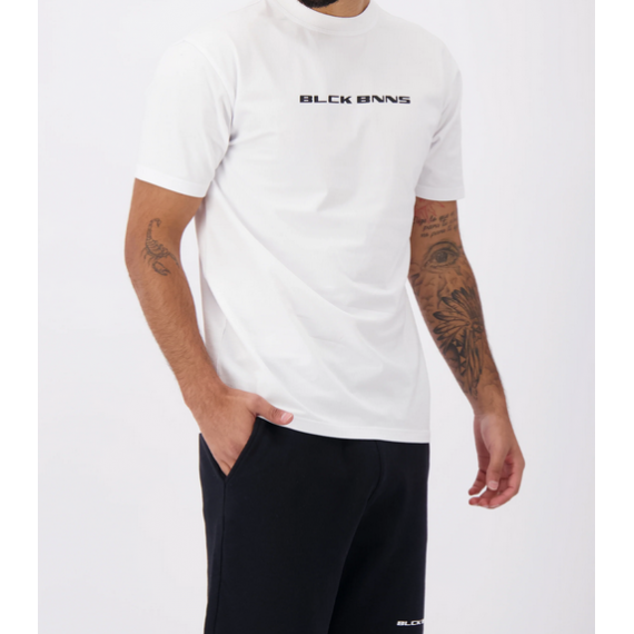 Camiseta Black Bananas cursive script blanca