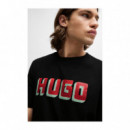 HUGO Camiseta Negra 50516624-001