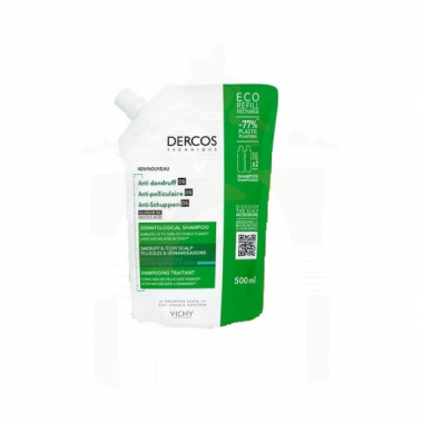 Dercos Champu Anticaspa Ds Cabello Normal-graso 1 Bolsa 500 Ml  VICHY