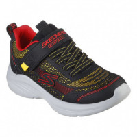 Zapatillas SKECHERS Negro Amarillo Infantil