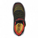 Zapatillas SKECHERS Negro Amarillo Infantil