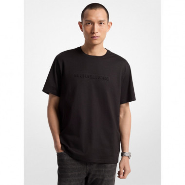 Embossed Logo Tee Black  MICHAEL KORS