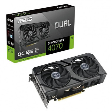 Tarjeta de Video ASUS RTX4070 Dual Oc Edition 12GB GDDR6X PCI 4.0