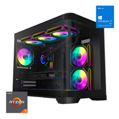 Ordenador Gaming Hype M Rgb R7 5700G/32GB/SSD1TB NVME/R.LIQ/950W/W11PRO  GM