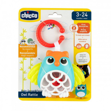 CHICCO JUEGO SONAJERO BUHO 3-24M