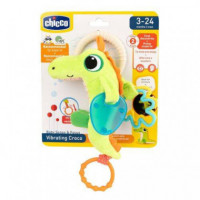 CHICCO JUEGO SONAJERO TELA COCODRILO 3-24M