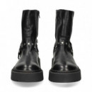 Botin ARGOLLA+2 Hebillas Piel Negro  STEVE MADDEN