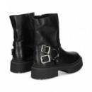 Botin ARGOLLA+2 Hebillas Piel Negro  STEVE MADDEN