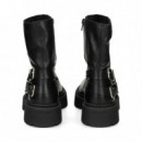 Botin ARGOLLA+2 Hebillas Piel Negro  STEVE MADDEN