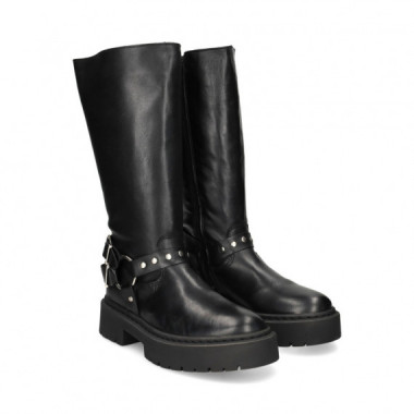 Bota ARGOLLA+2 Hebillas Piel Negro  STEVE MADDEN