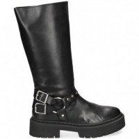 Bota ARGOLLA+2 Hebillas Piel Negro  STEVE MADDEN