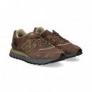 DEPORTIVO VIVO BEIGE NYLON+ANTE MARRON