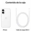 Apple Iphone 16 128GB Blanco (MYE93QL/A)  APPLE