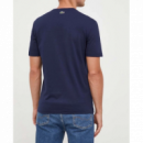 Camiseta Lacoste azul marina logo frontal