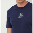 Camiseta Lacoste azul marina logo frontal