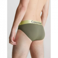 Bañador Slip CALVIN KLEIN Verde Contraste Cinturilla