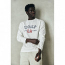 Camisetas Hombre Camiseta ECOALF Venice Off White