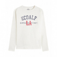 Camisetas Hombre Camiseta ECOALF Venice Off White